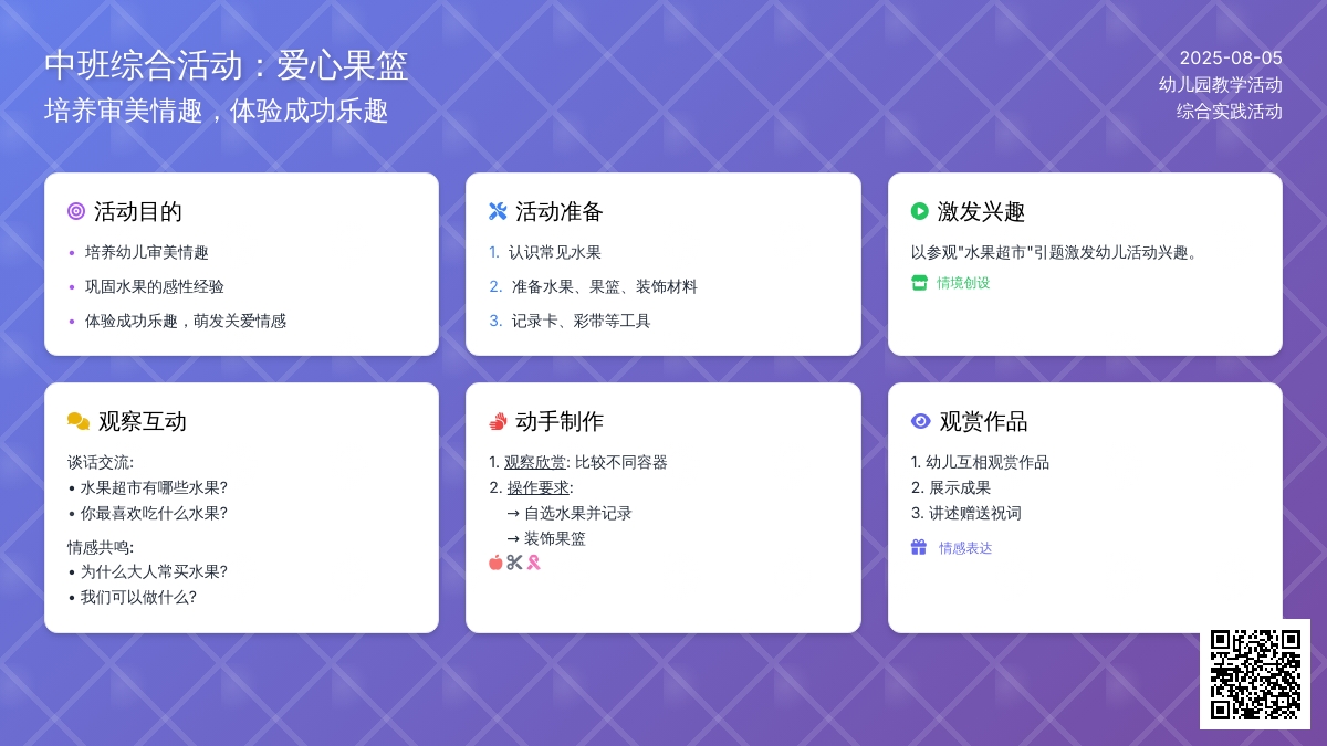 中班综合活动：爱心果篮