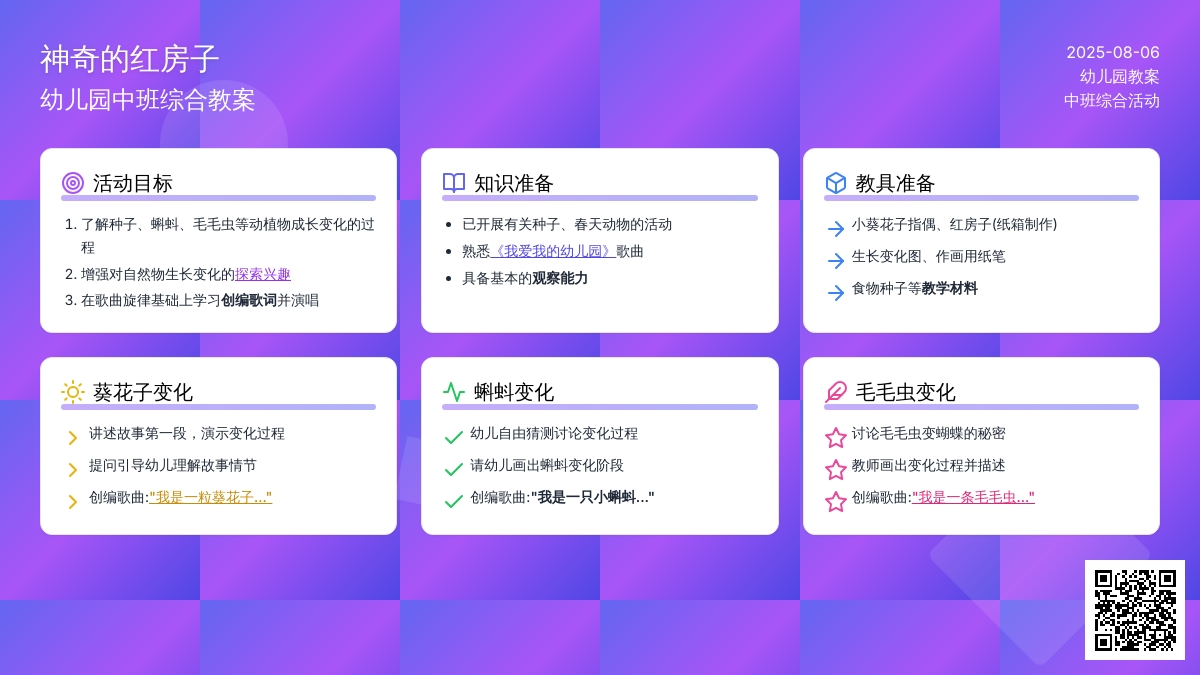 幼儿园中班综合教案：神奇的红房子