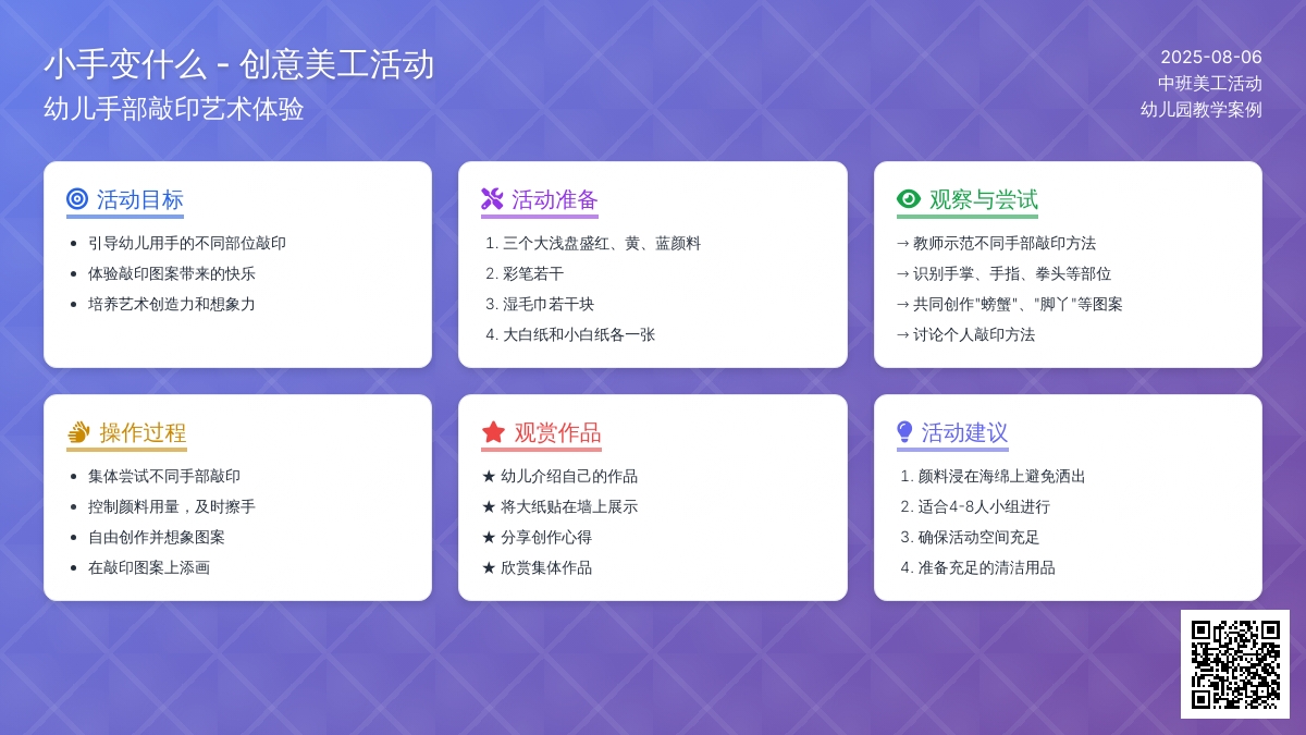 小手变什么（中班美工）