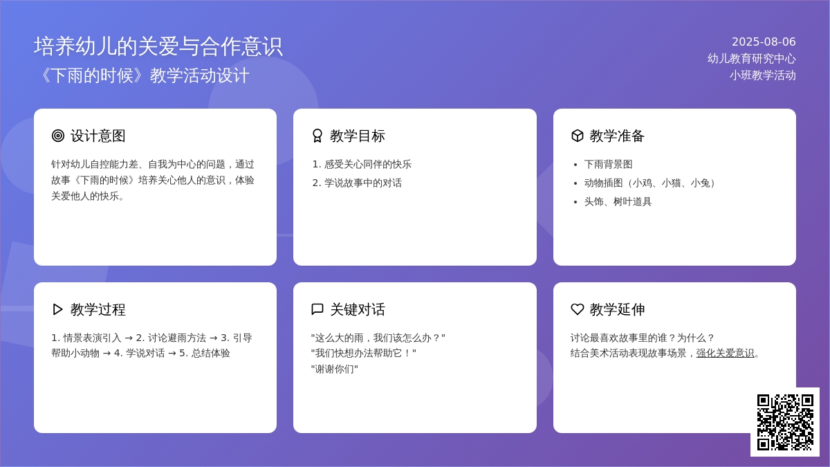 下雨的时候（美术）