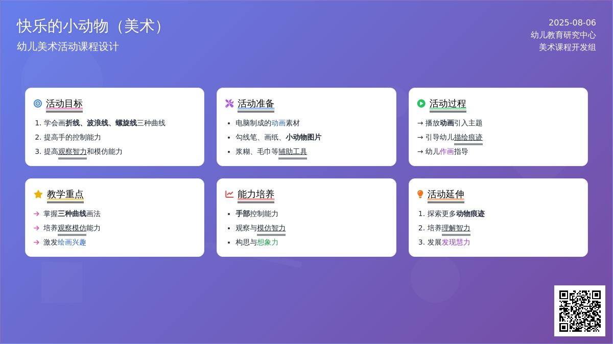 快乐的小动物（美术）