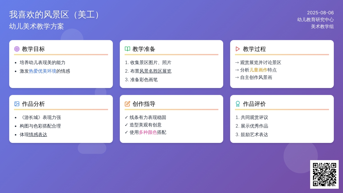 我喜欢的风景区（美工）