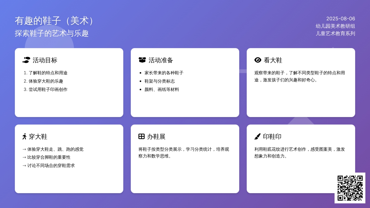 有趣的鞋子（美术）