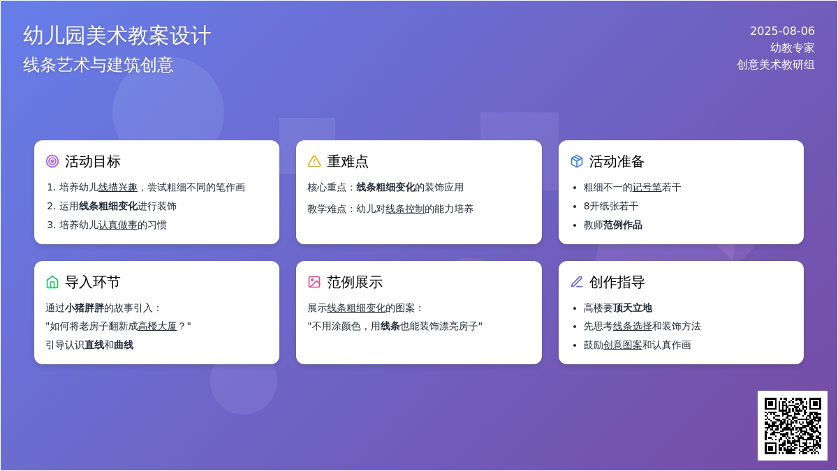 幼儿园中班美术教案：画房子