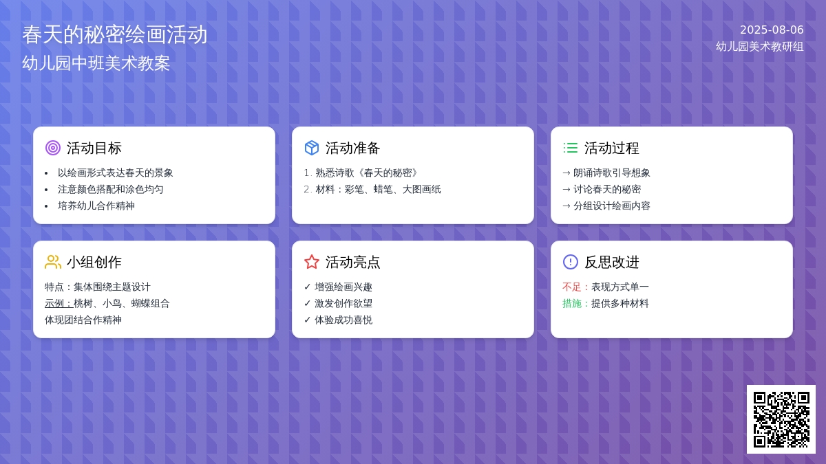 幼儿园中班美术教案：绘画《春天的秘密》