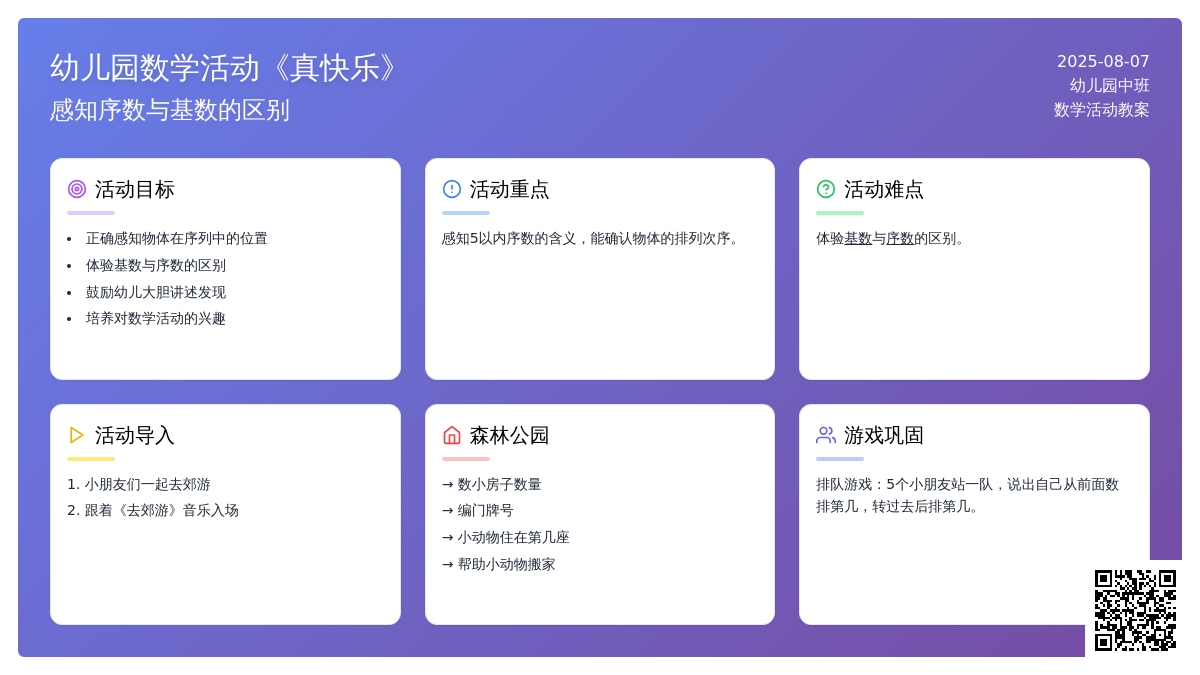幼儿园中班下数学《真快乐》下载