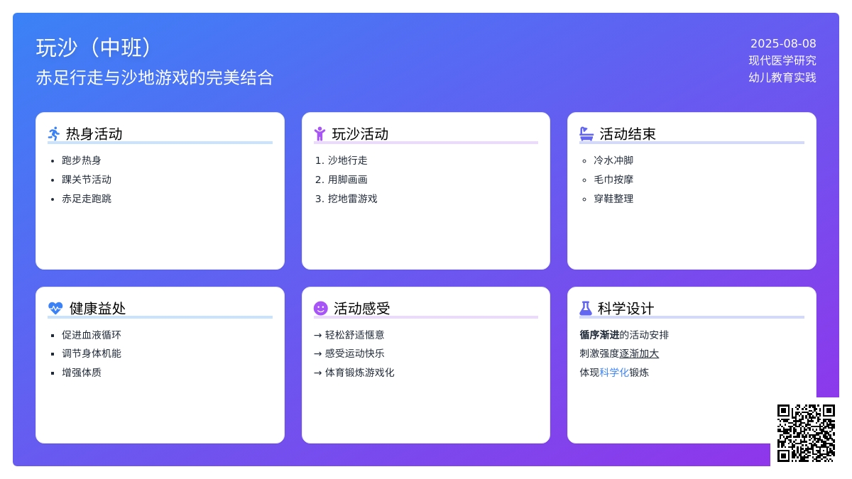玩沙（中班）