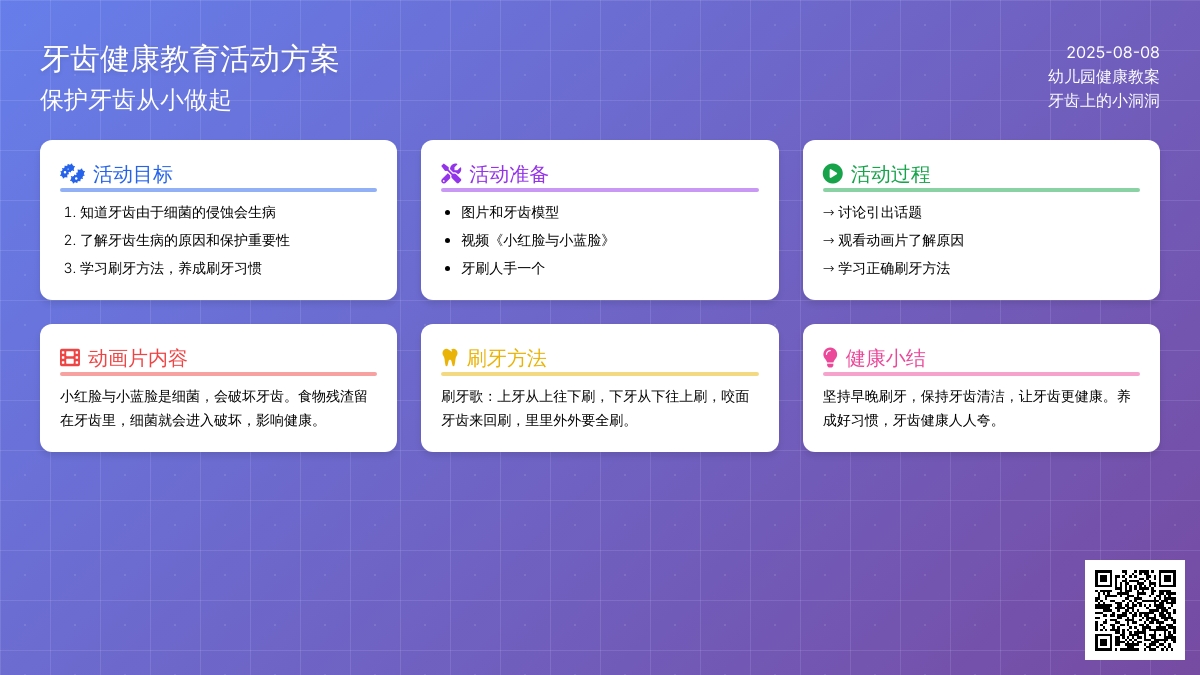 幼儿园中班健康教案：牙齿上的小洞洞