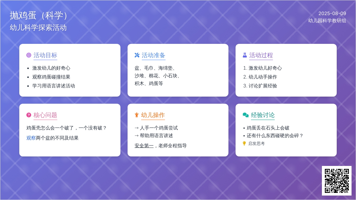 抛鸡蛋（科学）