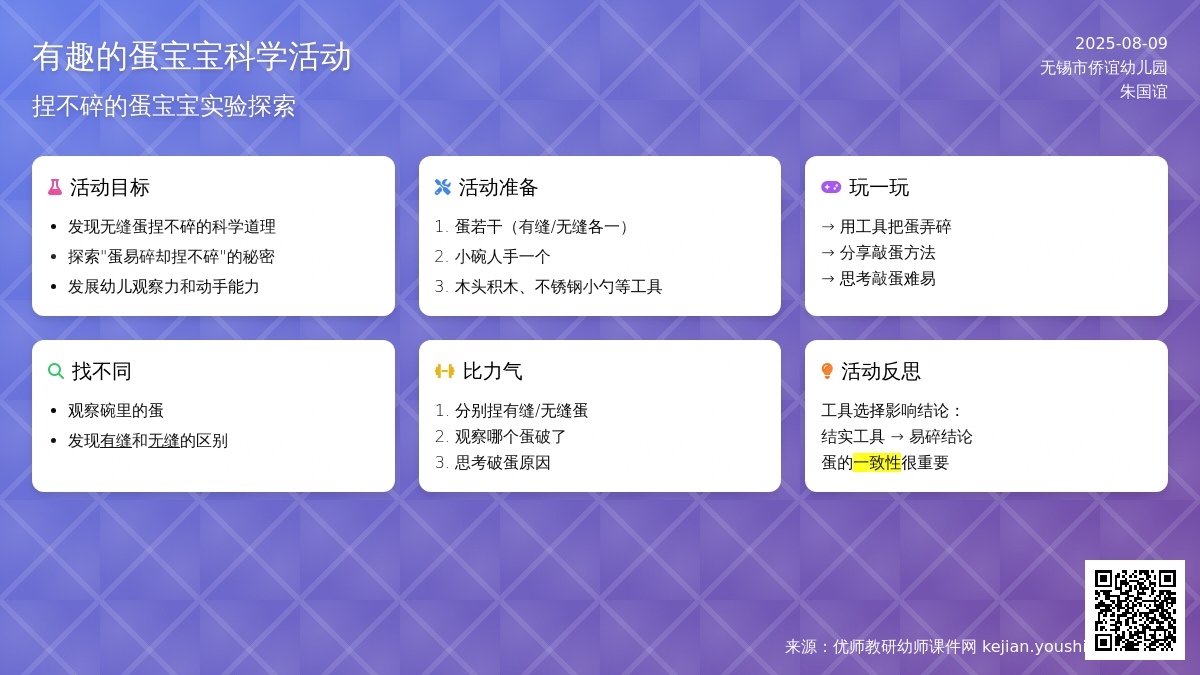 小班科学活动＂有趣的蛋孩子＂