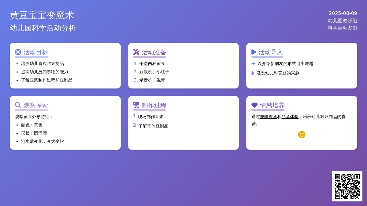 科学：黄豆孩子变魔术