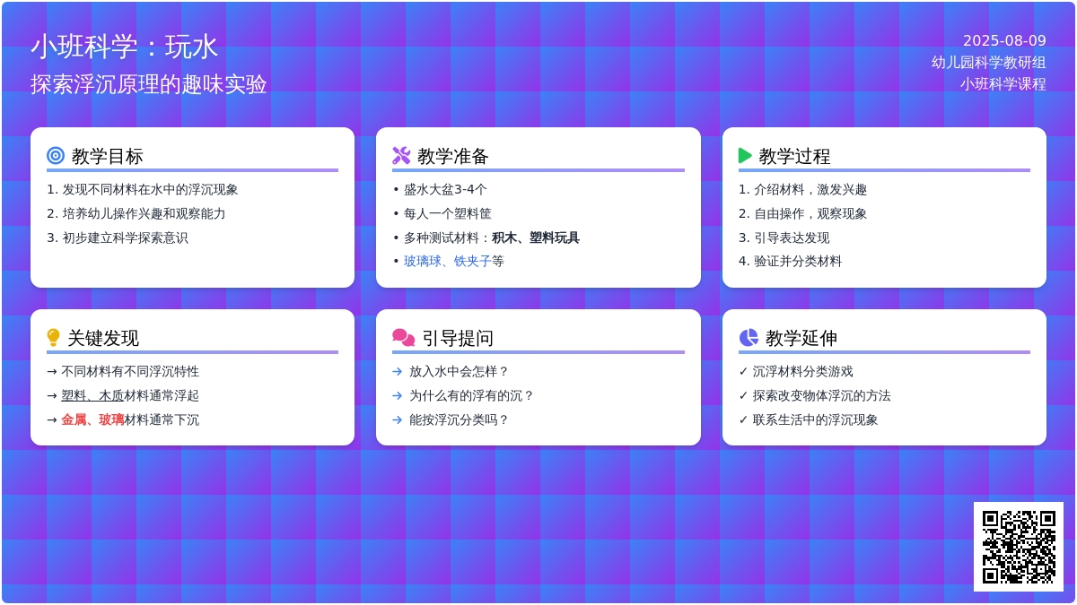 小班科学：玩水