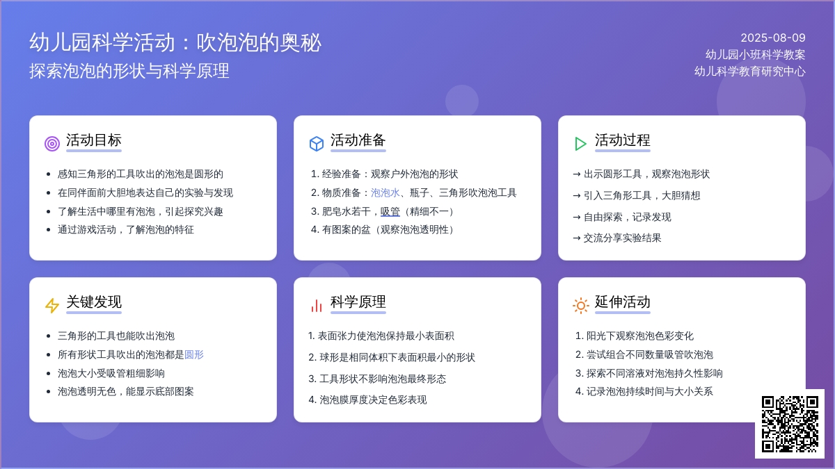 幼儿园小班科学教案：吹泡泡