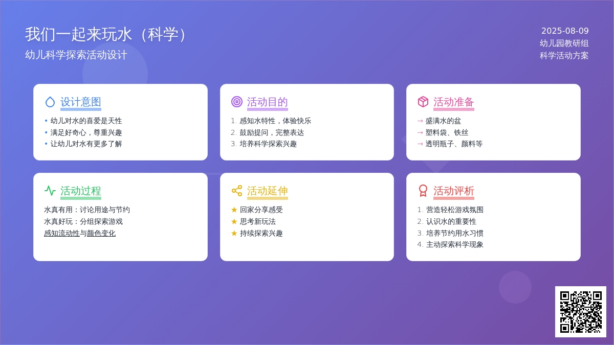 我们一起来玩水（科学）