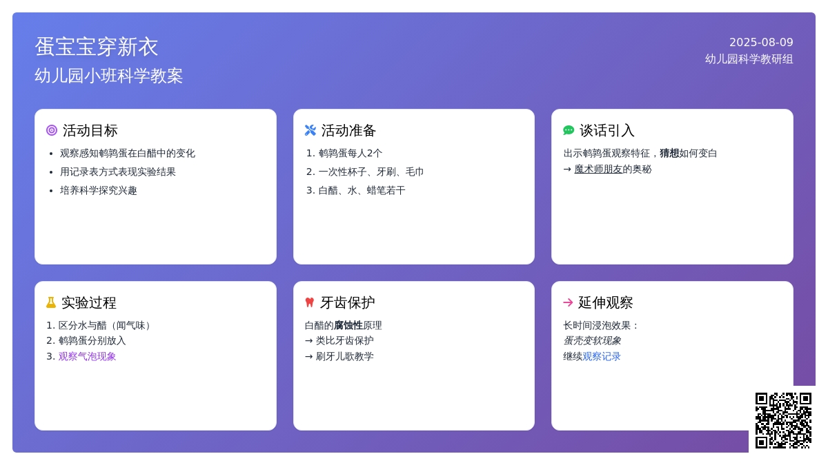 幼儿园小班科学教案：蛋孩子穿新衣