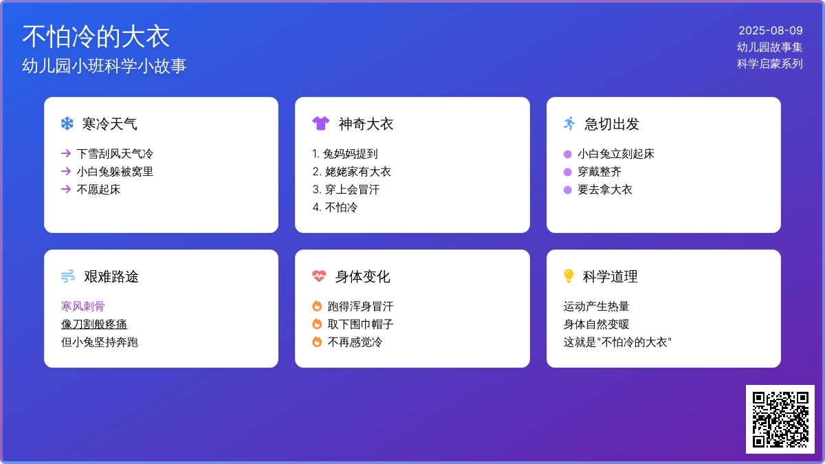 幼儿园小班科学小故事：不怕冷的大衣