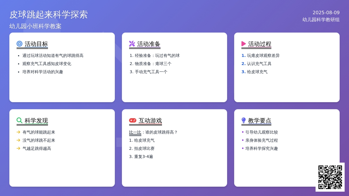 幼儿园小班科学教案：皮球跳起来