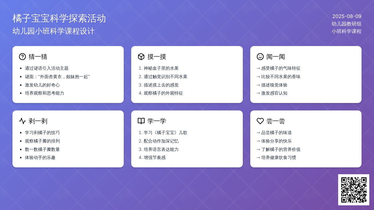 幼儿园小班科学：橘子孩子