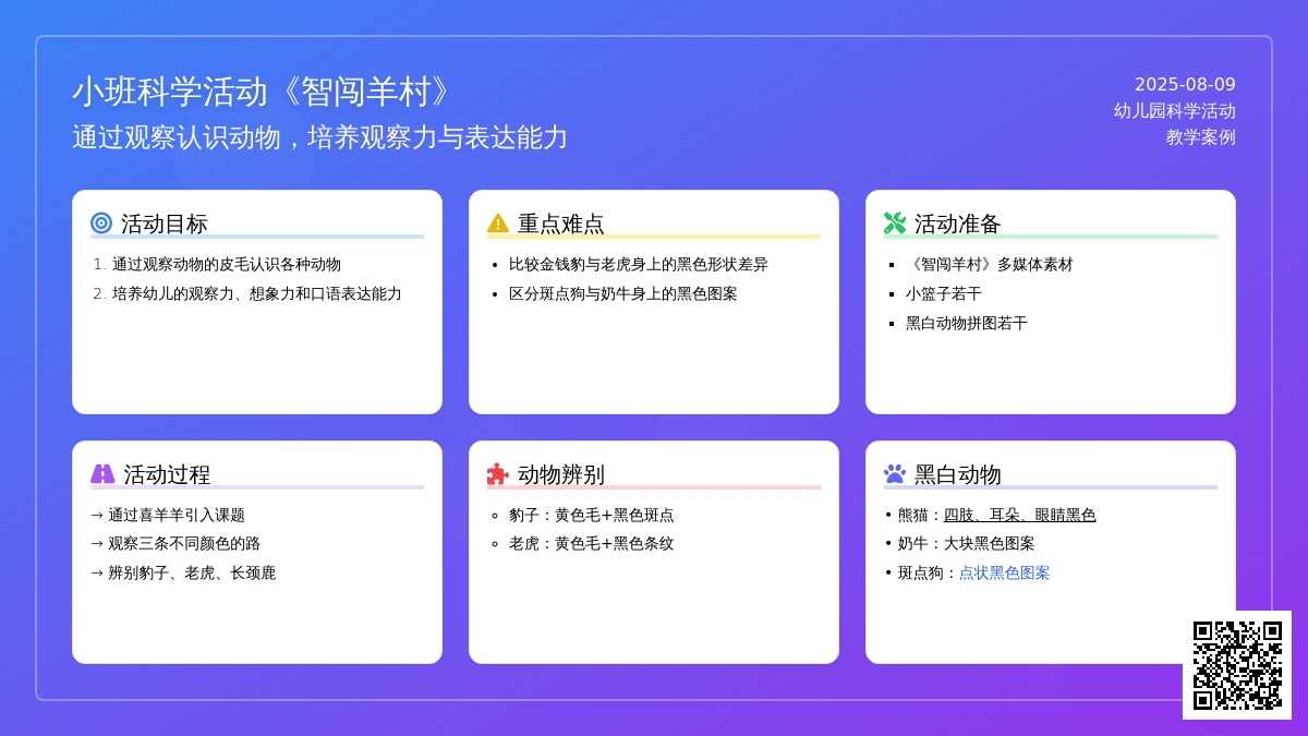 幼儿园小班科学活动《智闯羊村》下载