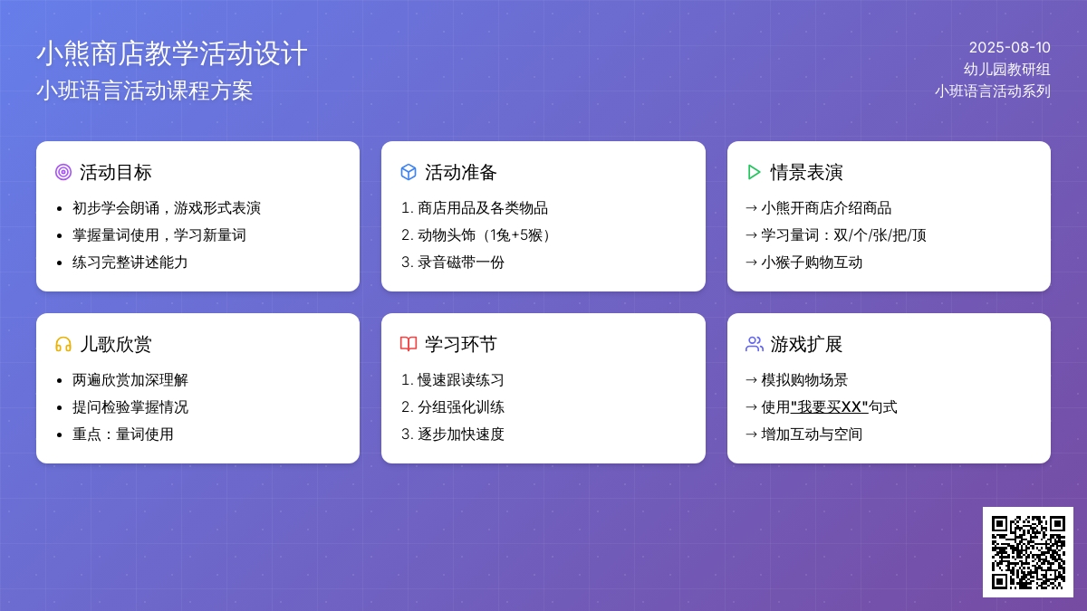 小班语言：小熊开商店