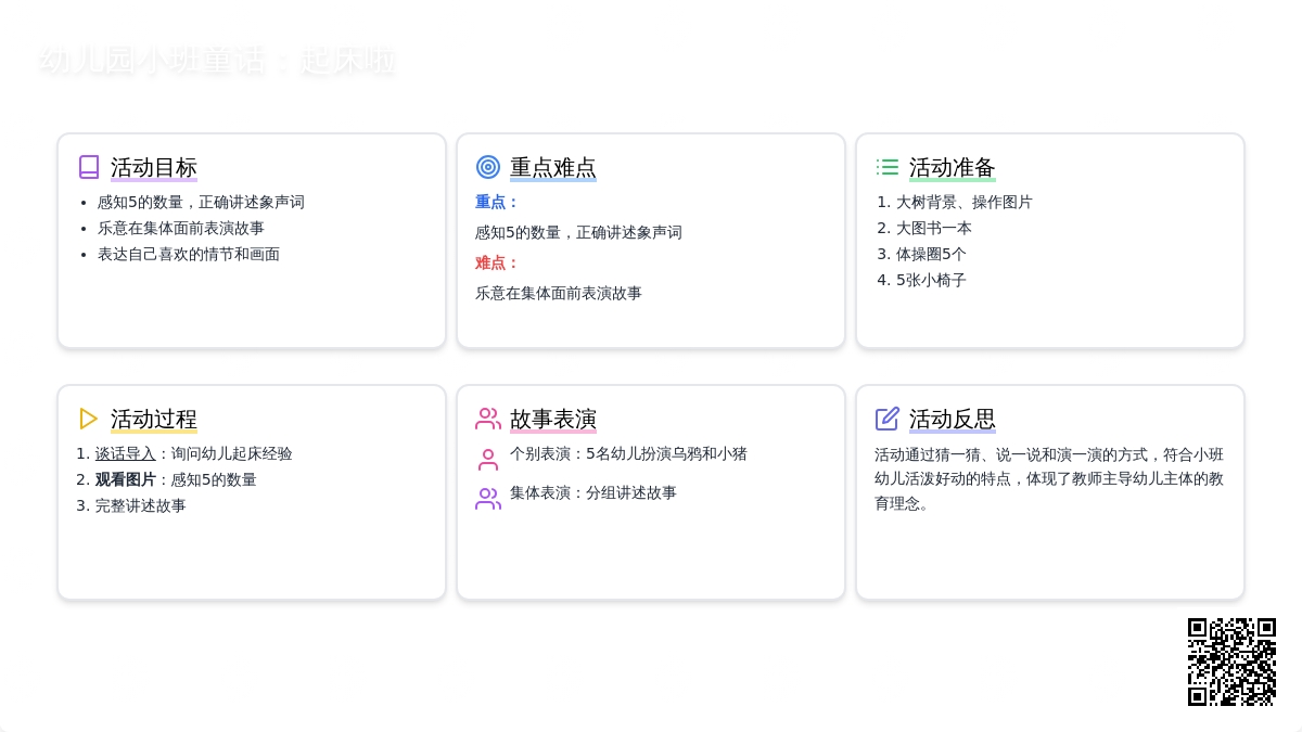 幼儿园小班童话：起床啦