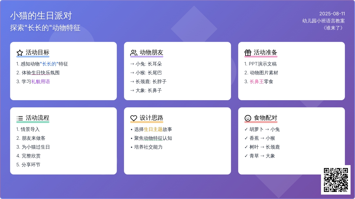 幼儿园小班语言教案：谁来了 (下载及说课稿)