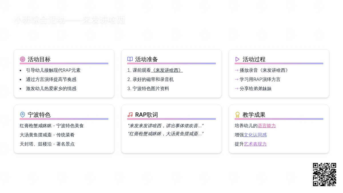 小班综合活动―来发讲啥西
