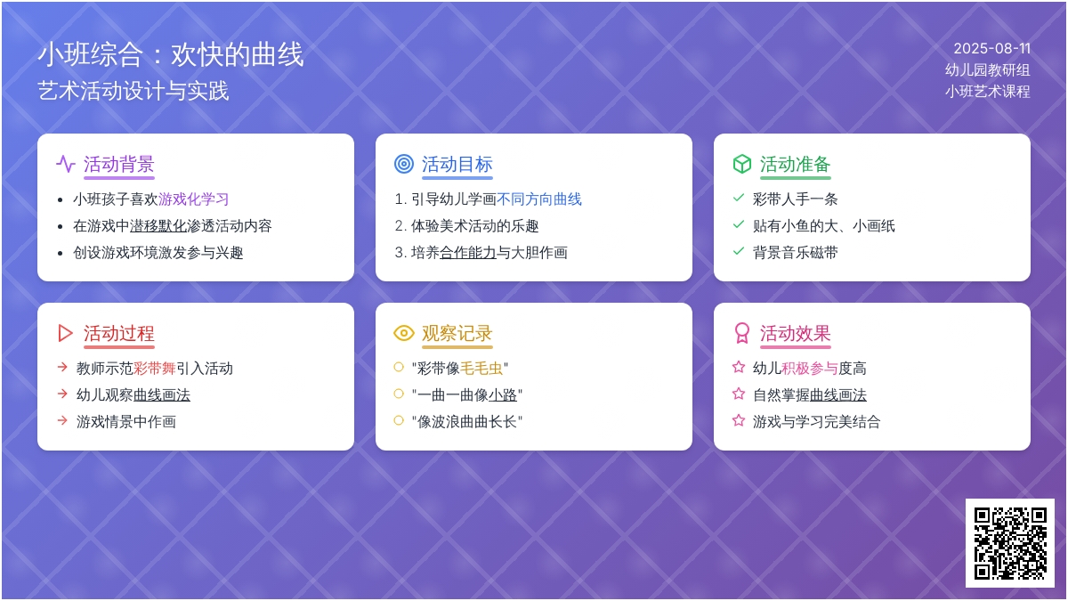 小班综合：欢快的曲线