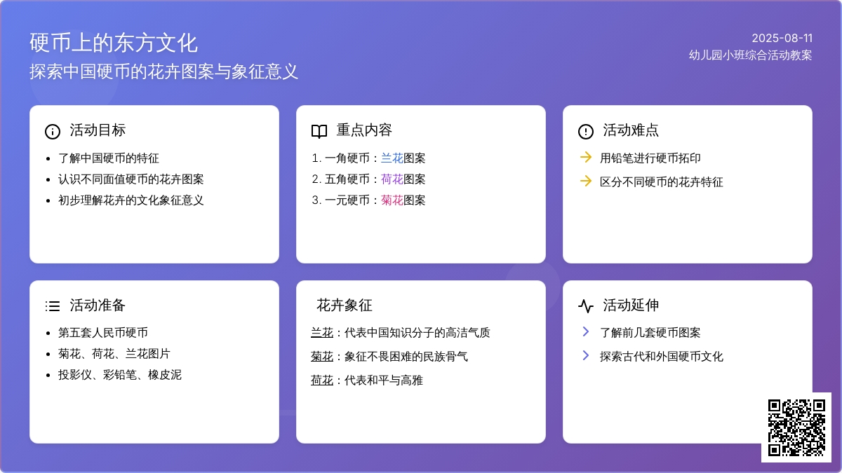 幼儿园小班综合活动教案：硬币