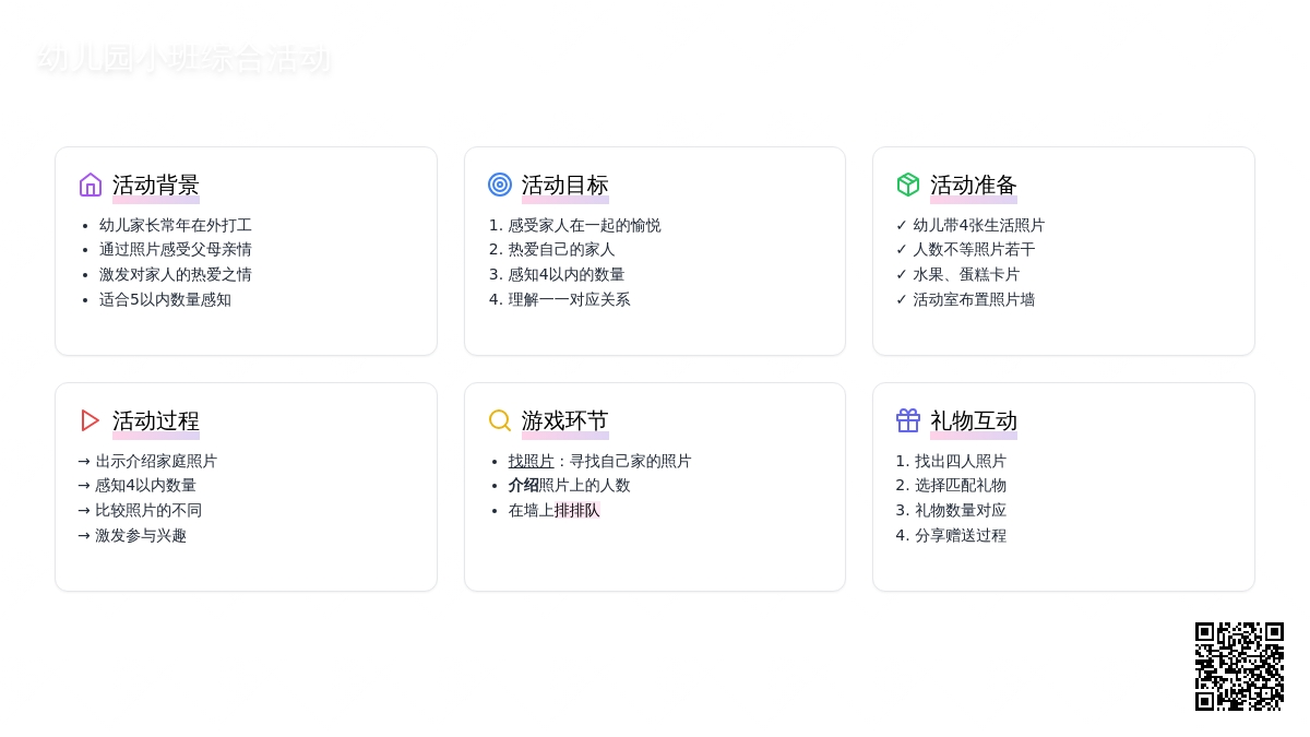 幼儿园小班综合活动：我家的照片