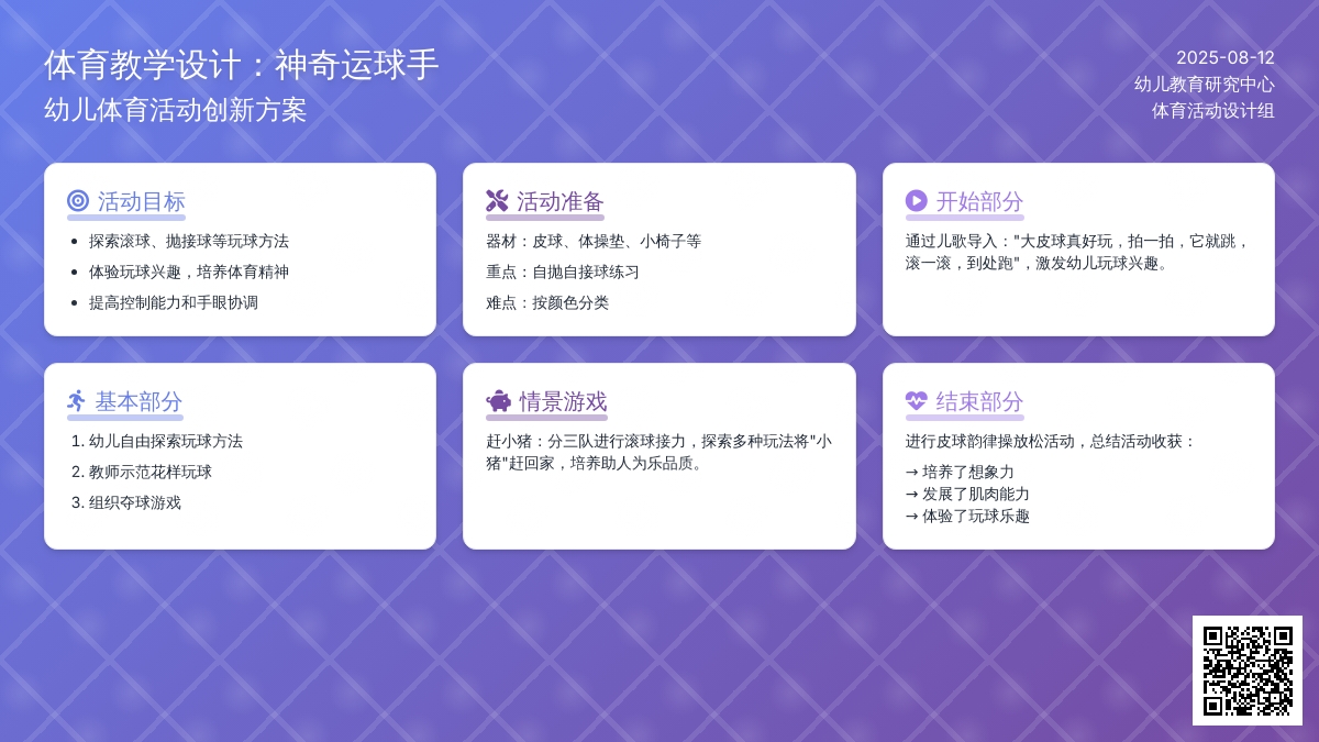 体育教学设计：神奇运球手