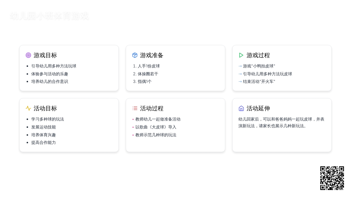 幼儿园小班体育游戏：好玩的皮球