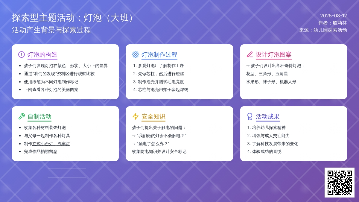 探索型主题活动：灯泡（大班）