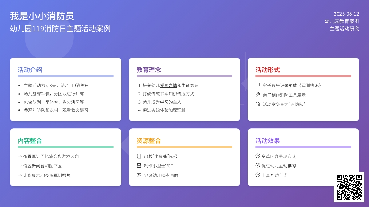 主题：“我是小小消防员”