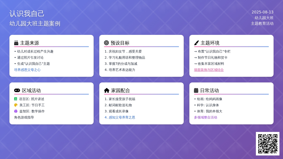 幼儿园大班主题案例：认识我自己