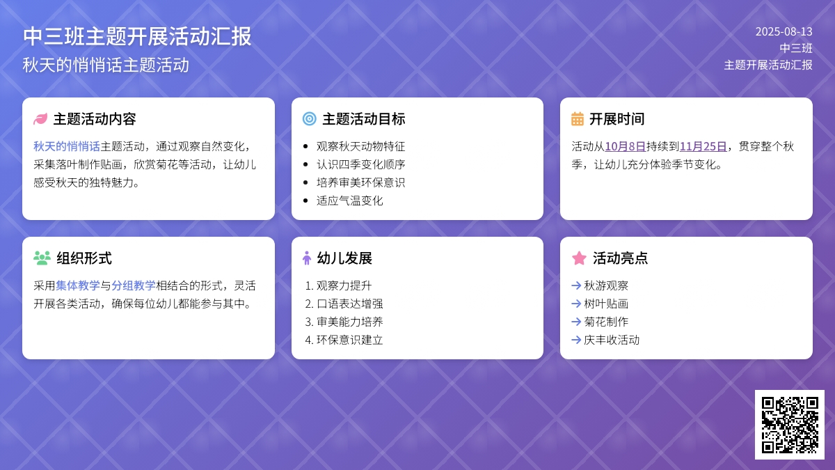 中三班主题开展活动汇报