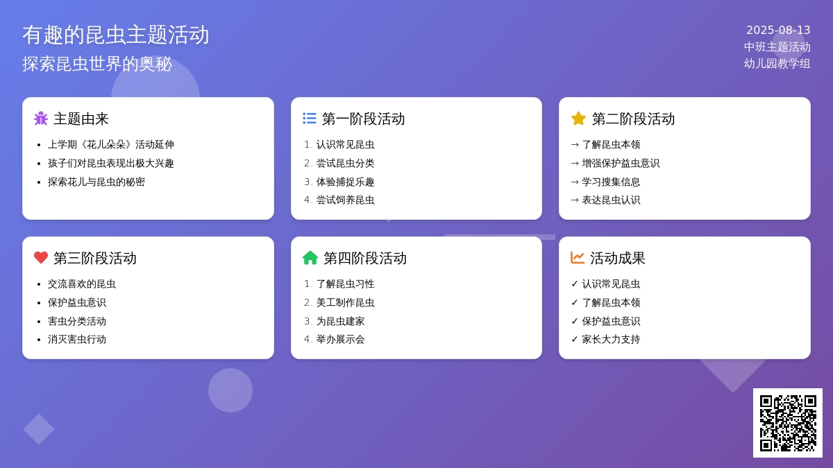 主题活动《有趣的昆虫》中班