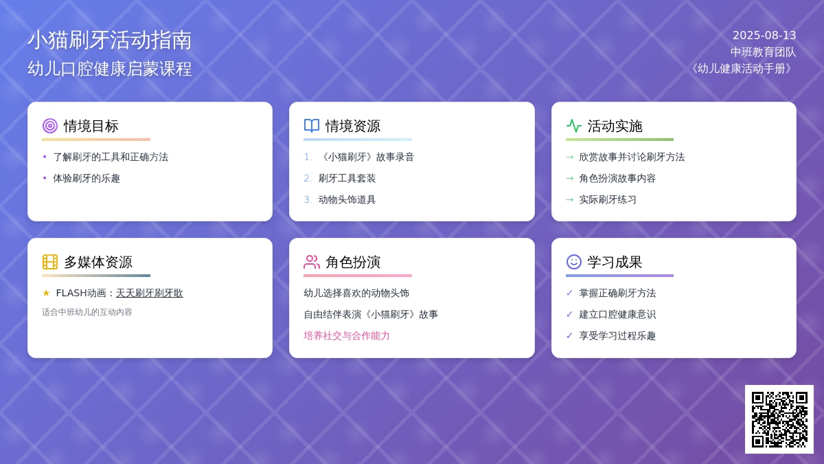 中班：小猫刷牙