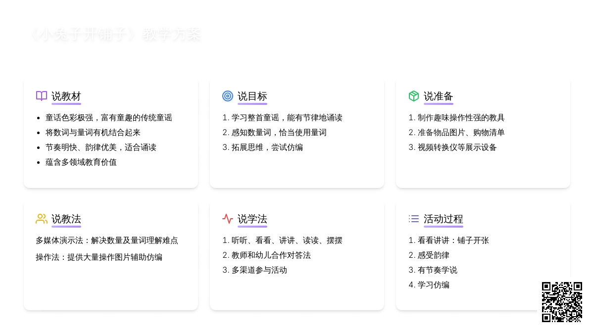 幼儿园大班说课稿：《小兔子开铺子》