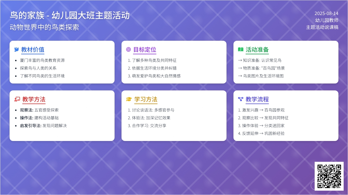 说课稿:鸟的家族