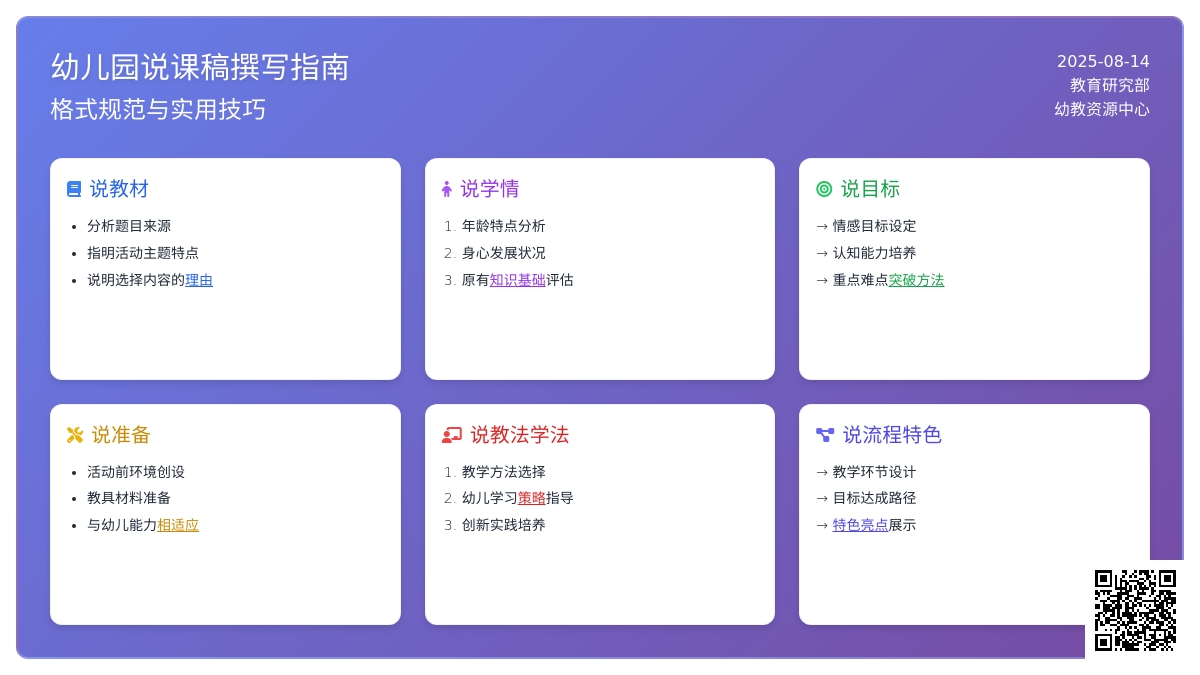 幼儿园说课稿怎么写