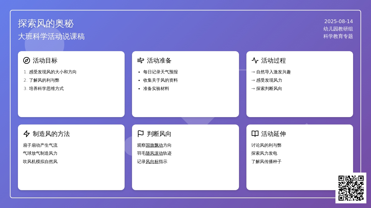 大班科学说课稿：风的奥秘