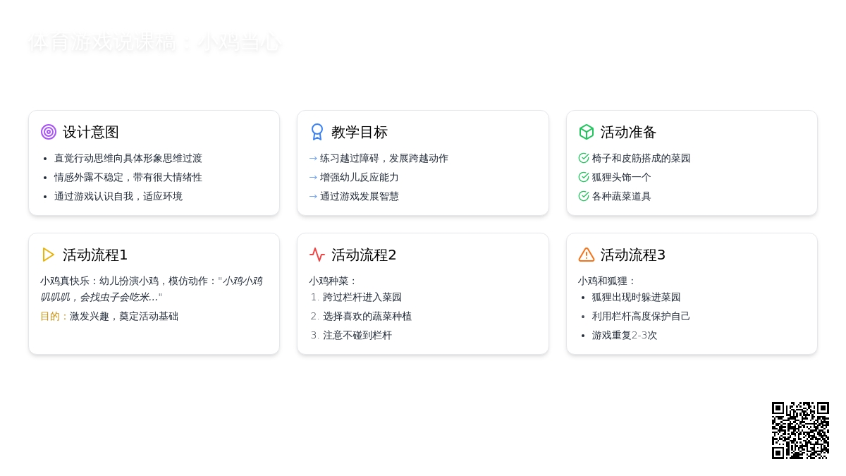 体育游戏说课稿：小鸡当心