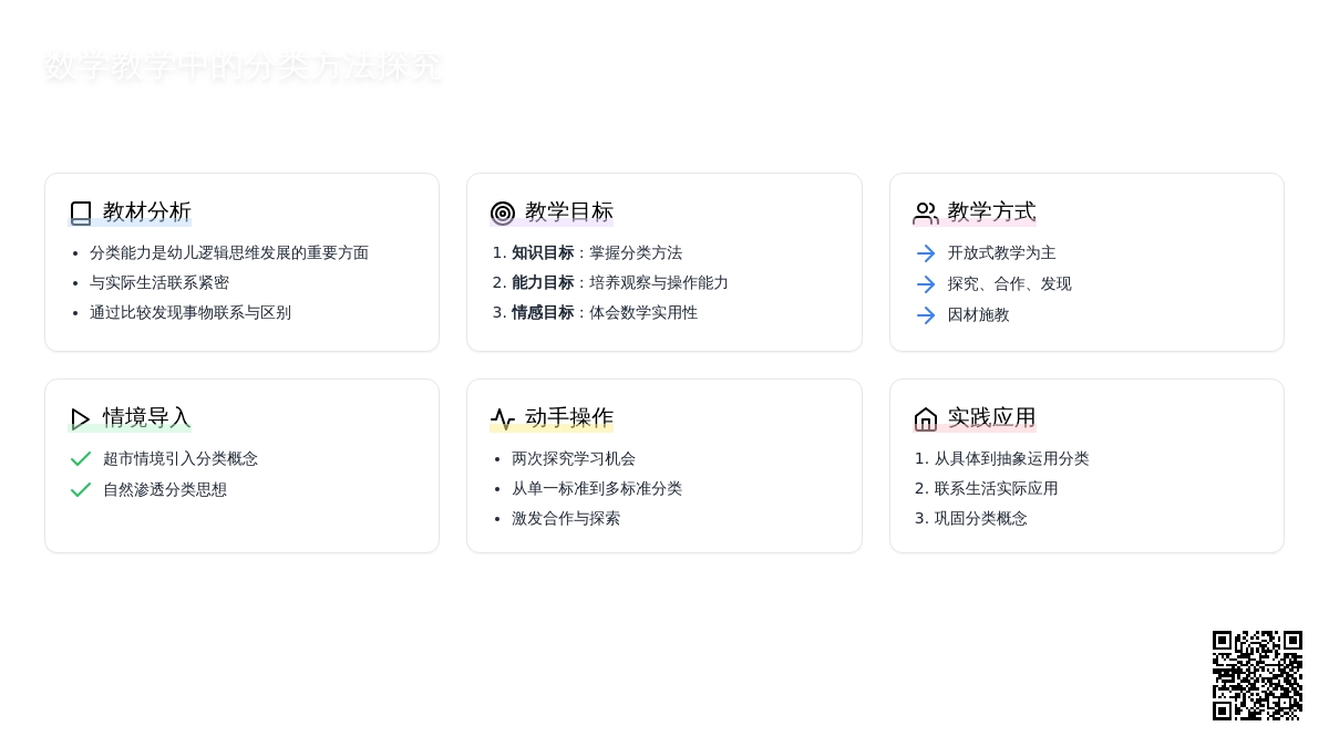 幼儿园说课稿：分类