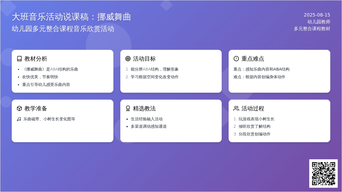 大班音乐活动说课稿：挪威舞曲