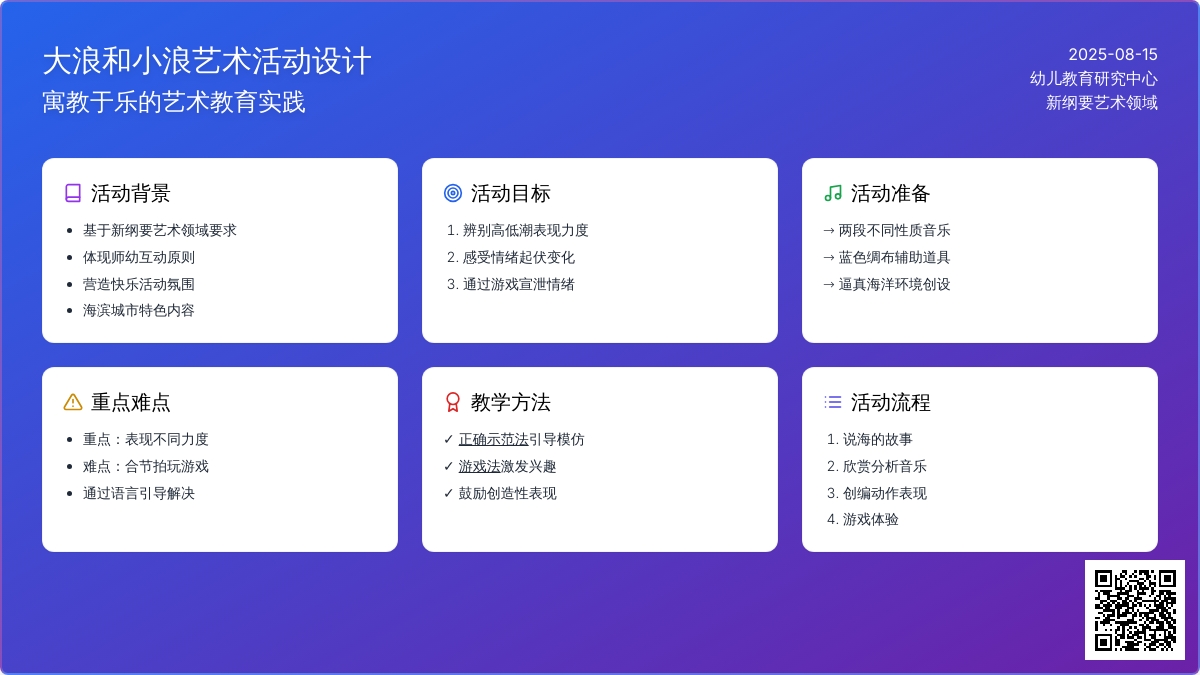 说课稿：大浪和小浪