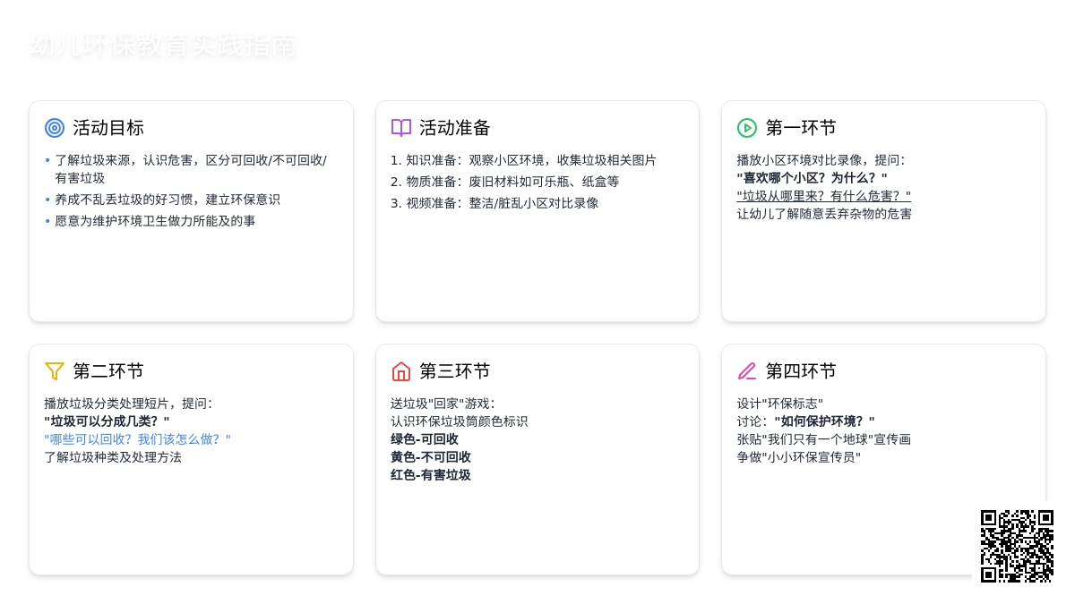 幼儿园大班说课稿：《垃圾“回家”》