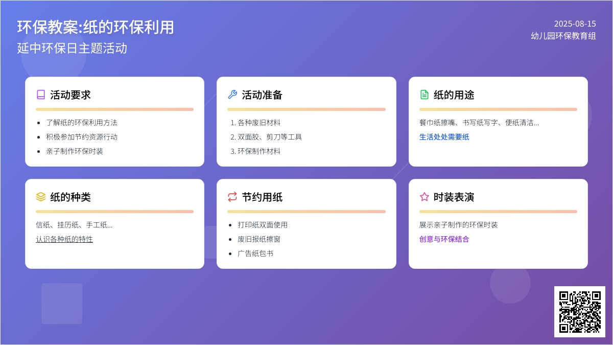 环保教案:纸的环保利用