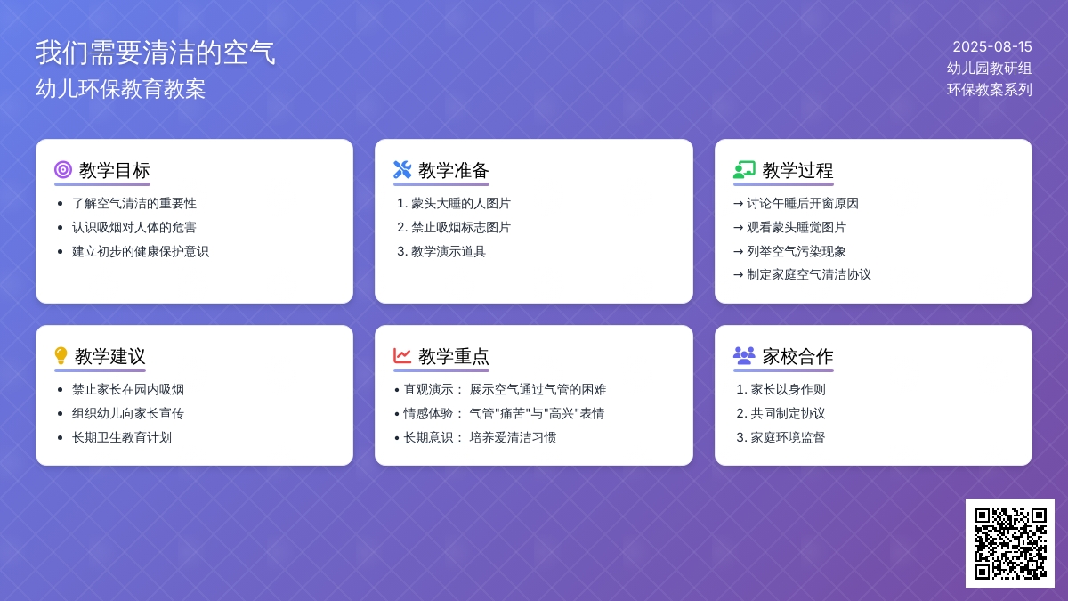 环保教案：我们需要清洁的空气