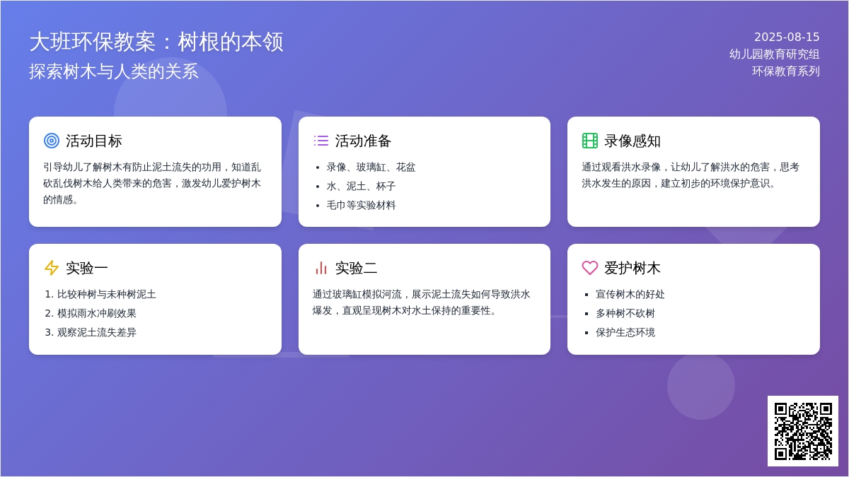 大班环保教案：树根的本领